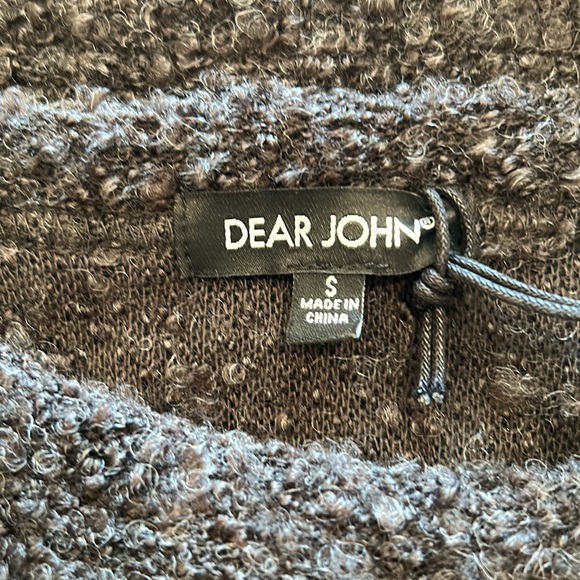 NWT - Dear John Yevena Puff Sleeve Sweater in Black - Picture 4 of 5